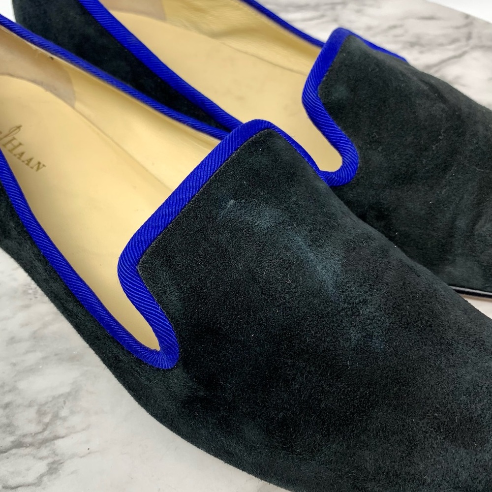 Cole Haan Sabrina Suede Nike Air Loafer 8.5 Two Tone Classic Preppy Minimalist - Picture 9 of 13